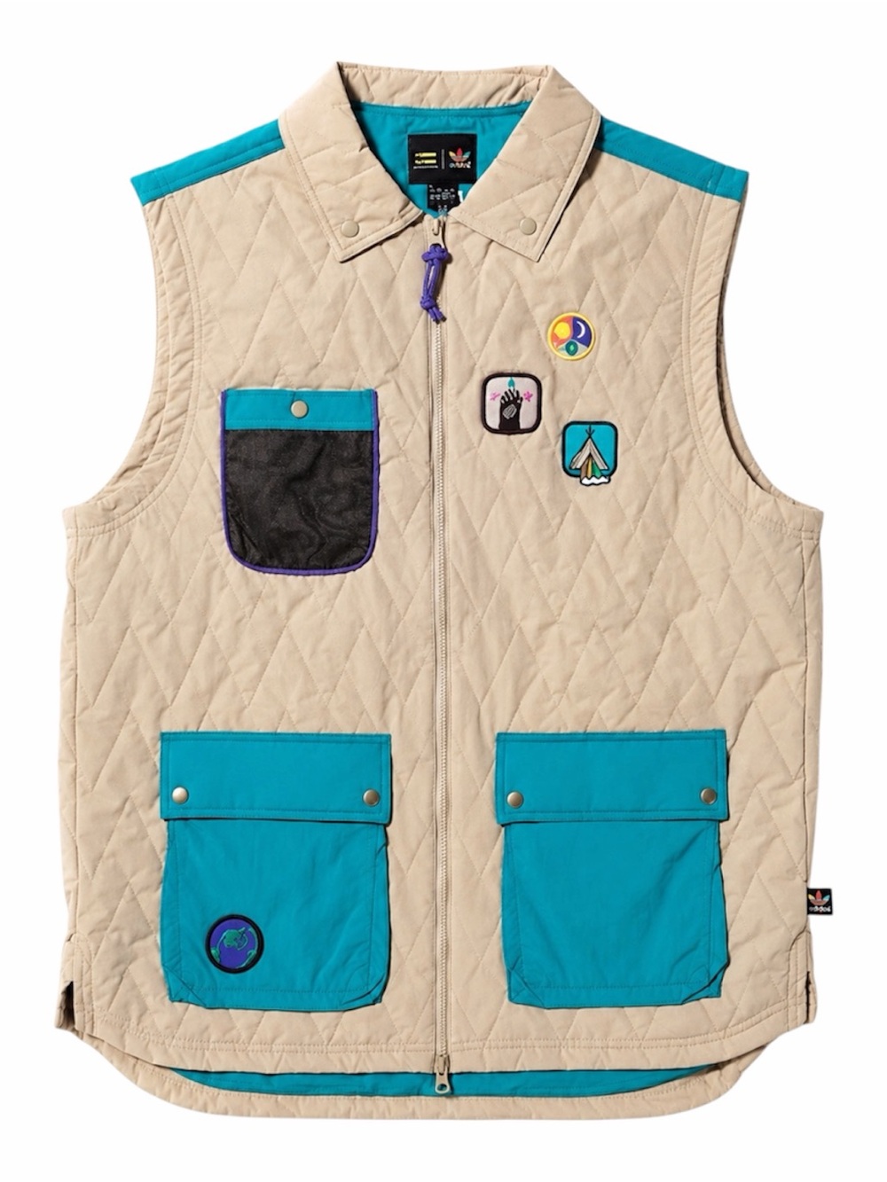 ADIDAS ORIGINALS X PHARRELL HU H GILET IN HEMP/EQT GREEN - BRAND NEW, NO TAGS